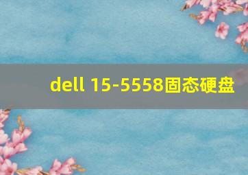 dell 15-5558固态硬盘